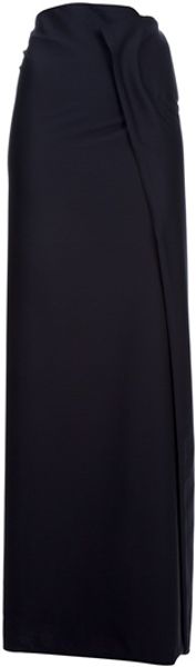 Maison Martin Margiela Wrap Skirt in Blue (navy) - Lyst