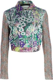 Mary Katrantzou Beaded Biker Jacket - Lyst