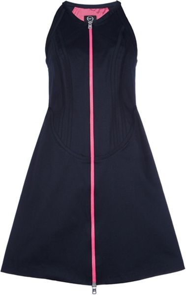 Mcq By Alexander Mcqueen Cotton Dress in Blue - Lyst
