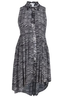 Pierre Balmain Zebra Print Tie Dress - Lyst