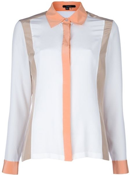 Raoul Long Sleeve Shirt in White - Lyst