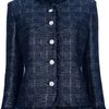 Theyskens' Theory Tweed Jacket in Blue - Lyst