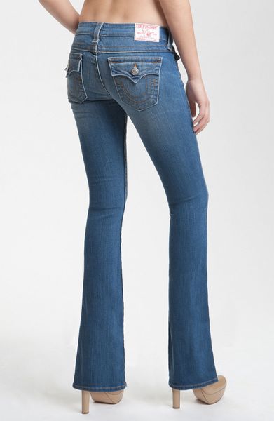 True Religion Becky Bootcut Jeans In Blue Short Fuse Lyst