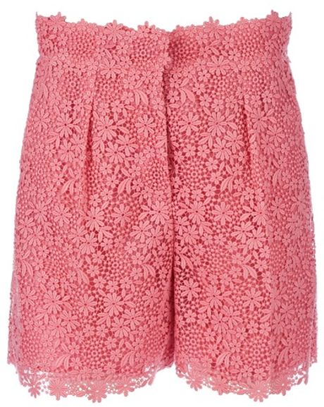 Valentino High Waist Short in Pink - Lyst
