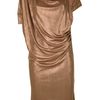 Vivienne Westwood Anglomania New Drape Dress in Gold (bronze) - Lyst