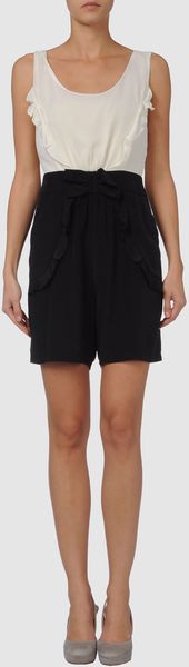 Dress Gallery Short Dungaree - Lyst