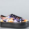Jeffrey Campbell The Zomg Sneaker in Turquoise Orange Floral in Multicolor (turquoise) - Lyst