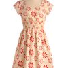 Modcloth Chance Of Sunshowers Dress in Beige (red) - Lyst