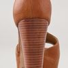 See By Chloé T Strap Platform Sandals in Brown (mustard) - Lyst