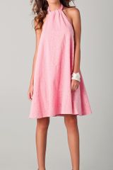 See By Chloé Bubble Burnout Halter Dress