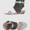 Si By Sinela Wedge Sandals in Green - Lyst
