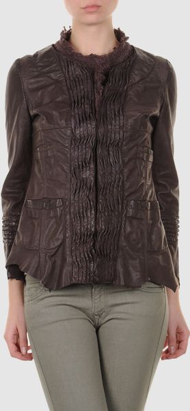 Sonia Villa Sonia Villa Leather Outerwear - Lyst