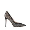 Valentino Net Pumps with Black Leather Embroidery and Swarovski Crystals in Black - Lyst