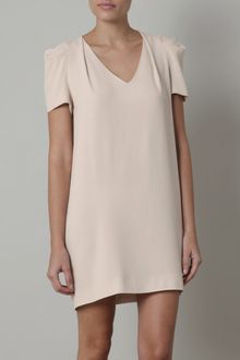 Vanessa Bruno Crepe Shoulder Detail Dress - Lyst