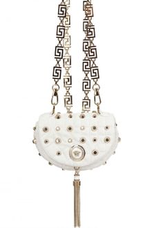 Versace Baroque Studded Nappa Shoulder Bag - Lyst