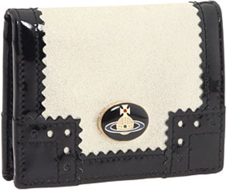 Vivienne Westwood Broguing Slg Small Card Holder in White (i) - Lyst