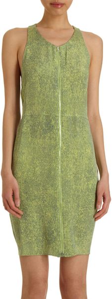 3.1 Phillip Lim Zip Front Acid Wash Dress - Lyst