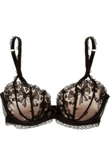 Agent Provocateur Petronella Lace and Satin Underwired Bra - Lyst