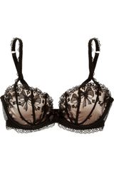 Agent Provocateur Petronella Lace and Satin Underwired Bra