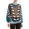 Alexander Wang Sheer Mix Sweatshirt in Brown (black) - Lyst