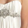 Anoushka G Barbara Satin Empire Line Dress in White (ivory) - Lyst