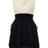 Ax Paris Vfront 2 in 1 Dress in Beige (cream) - Lyst