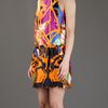 Balenciaga Print Dress in Multicolor (orange) - Lyst