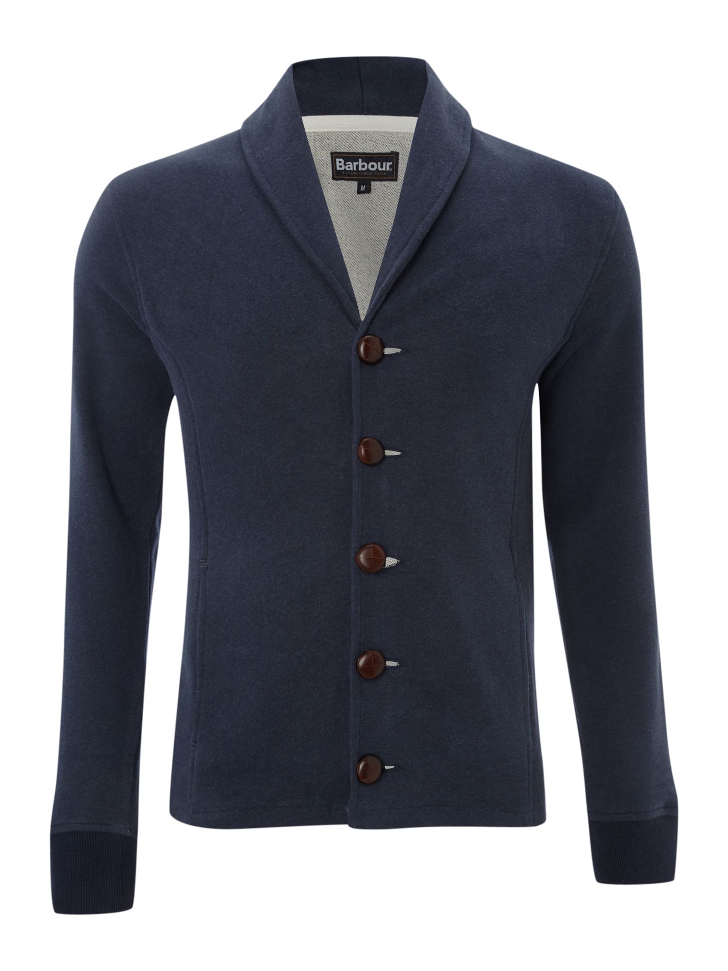 Barbour Shawl Collar Sweat Cardigan in Blue for Men (navy) | Lyst