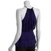 Bcbgmaxazria  Jacquard Silk Blend Tie Neck Blouse in Blue - Lyst