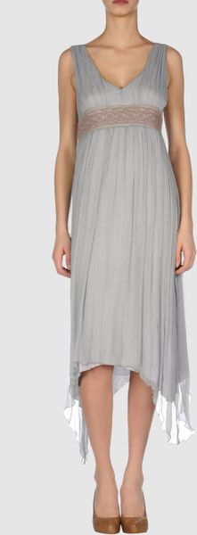 Beija 3/4 Length Dress in Gray (grey) - Lyst