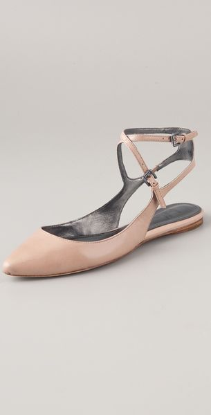 Belle By Sigerson Morrison Verena Leather Flats - Lyst