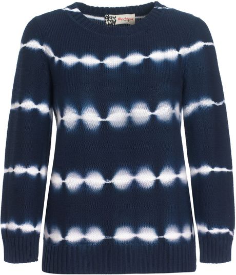 Boutique By Jaeger Libby Tiedye Sweater in Blue (navy) - Lyst