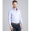 Brunello Cucinelli Lavender Cotton Button Down Shirt in Purple for Men (lavender) - Lyst