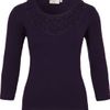 Cc Cornelli Trim Jersey Top in Purple (grape) - Lyst