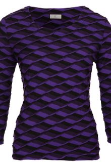 Cc Zig Zag Textured Jersey Top - Lyst