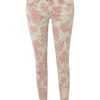 Current/elliott Mid Rise Skinny Stiletto Rose Print Jean in Pink (rose) - Lyst