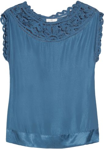 Day Birger Et Mikkelsen Sarah Embroidered Silk Top - Lyst