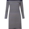 Denim And Supply Ralph Lauren 34 Sleeve Stripe Jersey Short Dress in Blue (navy) - Lyst