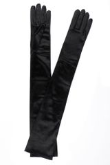 Dents Ladies 16bl Satin Gloves