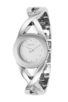 DKNY Round Dial Bracelet Watch - Lyst