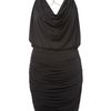 Forever Unique Janet Backless Drape Neck Dress in Black - Lyst