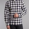 Fred Perry Long Sleeve Linen Gingham Shirt in Blue for Men (navy) - Lyst