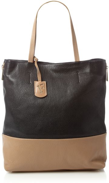 Furla Amazzone Block Colour Zip Tote in Black - Lyst