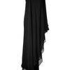 Halston Heritage Black Oneshoulder Cascade Silk Gown in Black - Lyst
