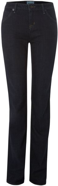 Hudson Carly Straight Leg Mid Rise Jean in St Martin - Lyst