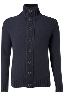 Hugo Boss Button Neck Knitwear - Lyst