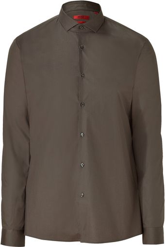Hugo Medium Brown Edmond Shirt - Lyst
