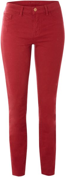  Low Rise Coloured Skinny Leg Twill Jeans 