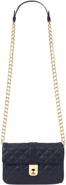 Jaeger Quilted Olympia Bag in Blue (navy) - Lyst