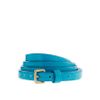 J.crew Skinny Leather Belt in Blue (peacock feather) - Lyst
